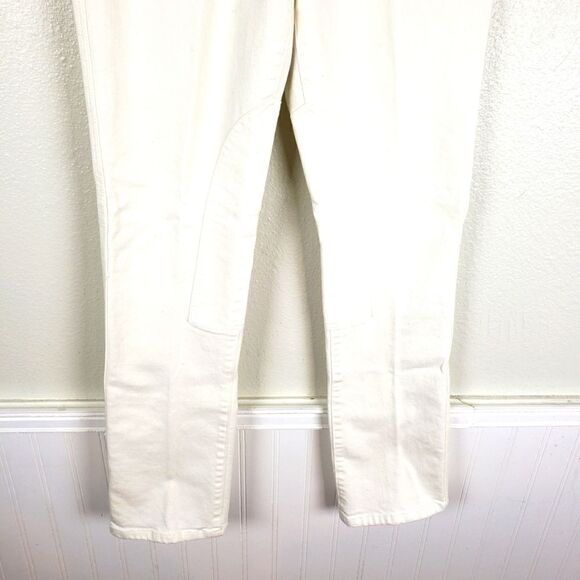 Women's Polo's Ralph Lauren Blue Label White Denim Straight Leg Pants 04/Small - Picture 8 of 13